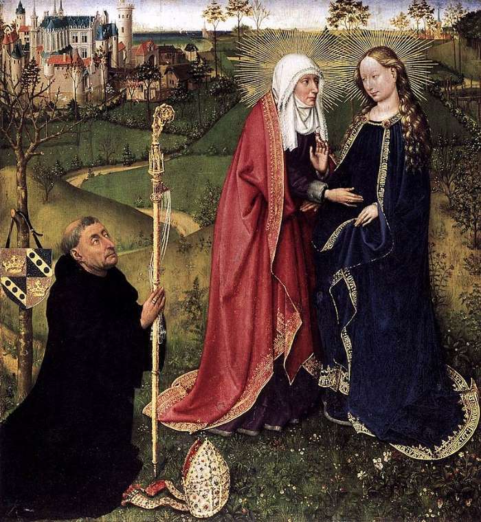 «Посещение Елизаветы (1434—1435). Жак Даре. Берлин, Государственные музеи
