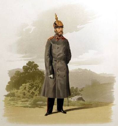 Шинель в русской армии образца 1858 г.