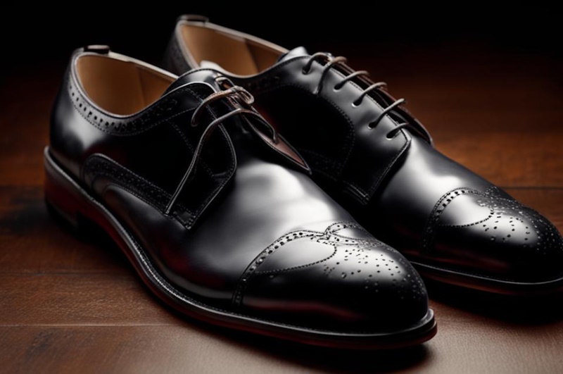 Дерби — туфли с открытым стилем шнуровки