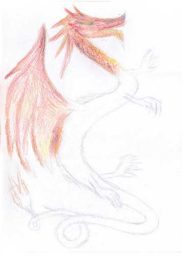 рисуем крылья дракона