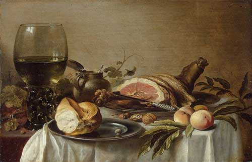 Питер Клас, Завтрак с ветчиной, 1647