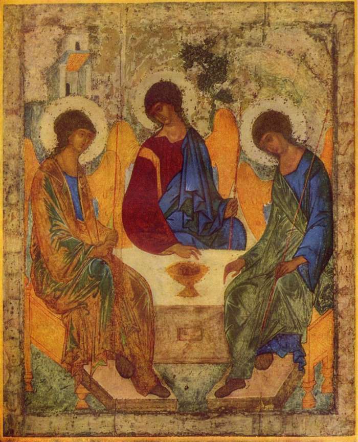 Троица (икона Андрея Рублёва, начало XV века)