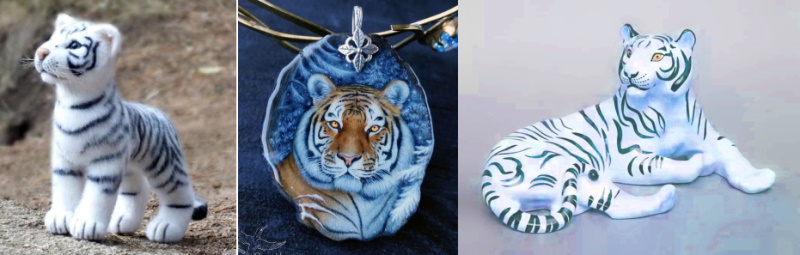 Талисманы с голубым тигром