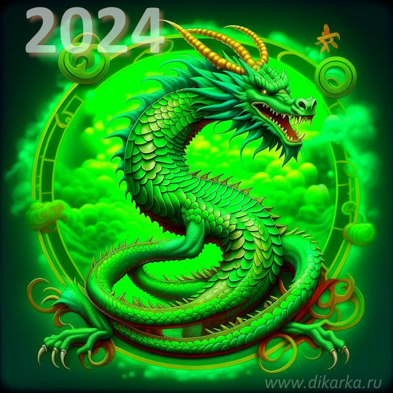 2024 год - Год Зеленого Дракона