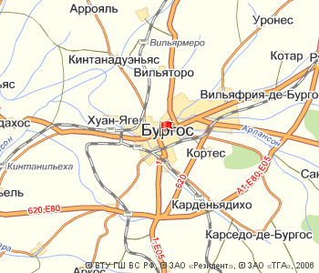 карта Бургос