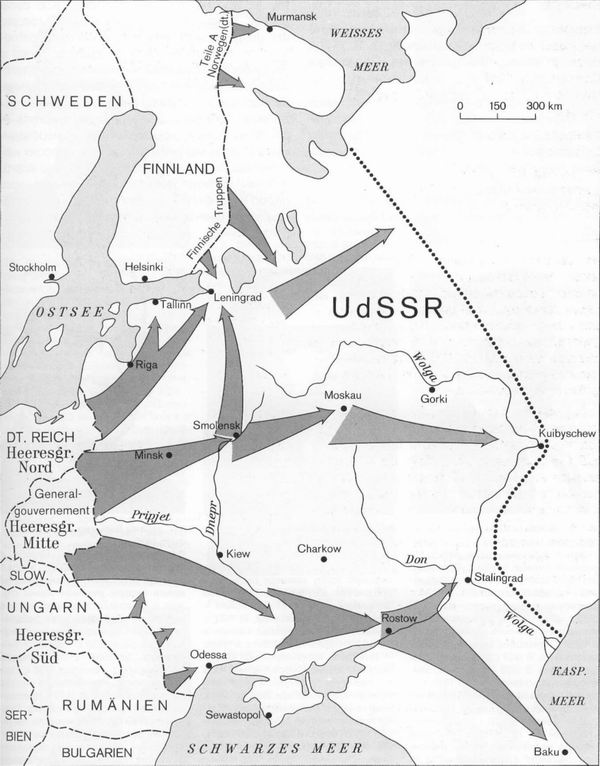 План нападения немецкого вермахта на Советский Союз, июнь 1941 г.
