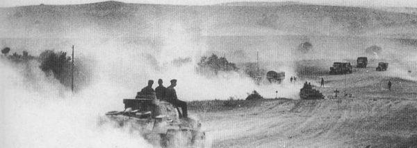 Наступление немецких танков на Украине, август 1942 г.