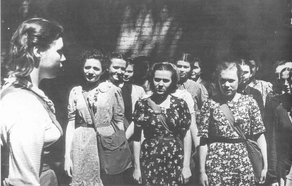 Курсы санинструкторов, Москва, 1941 г.