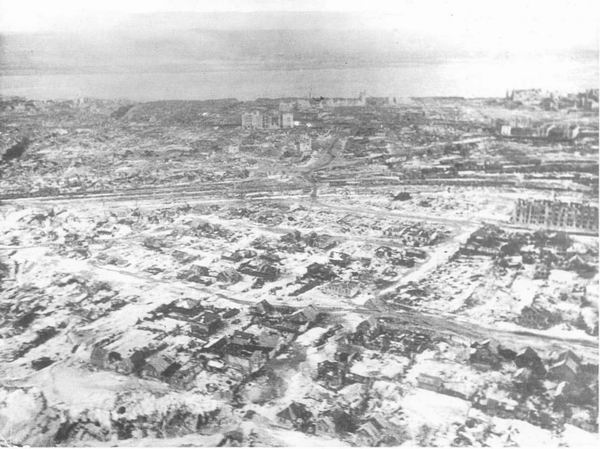 Аэрофотоснимок Сталинграда, январь 1943 г.