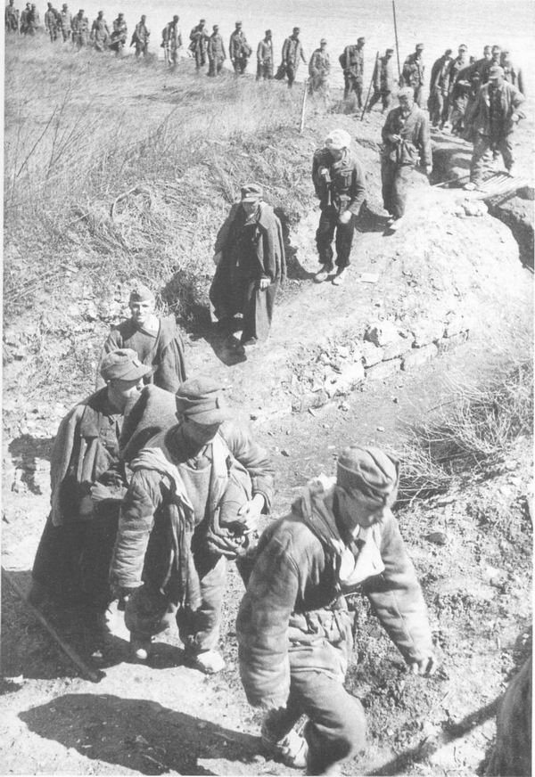 Немецкие военнопленные под Одессой, 1944 г.
